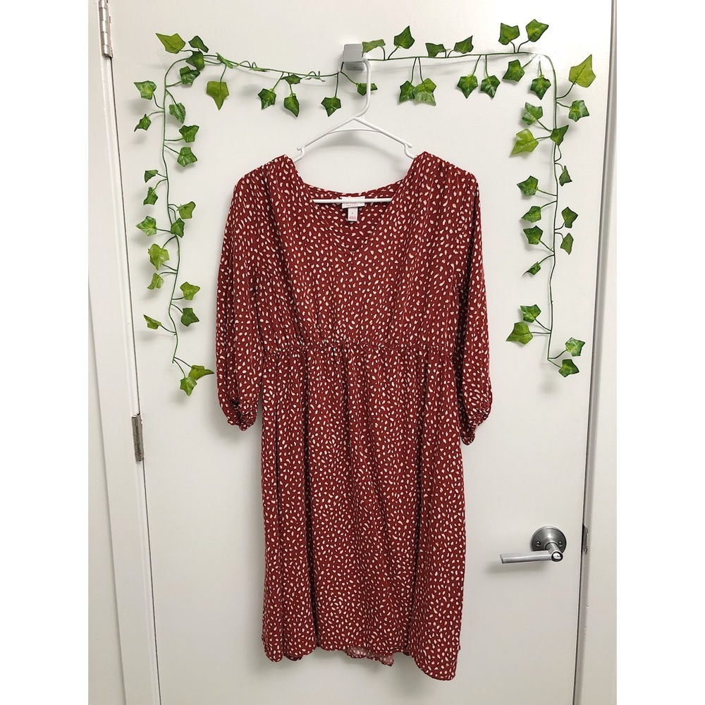 Patterned Maternity Dress